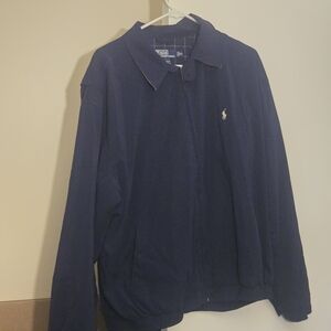 Ralph Lauren Navy Polo Zip-Front Shirt Jacket